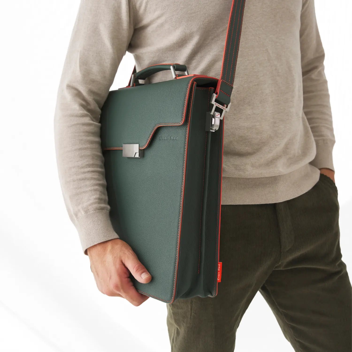 Deep Green Evan Red